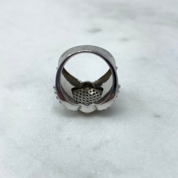 Diamond Treasures Sterling Silver Yellow Diamond 0.32 CTW Ring, Size 5 - Picture 4 of 10